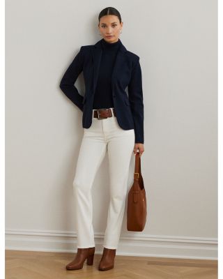 Cotton Blend Sweater Blazer