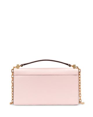 Deco Pebbled Leather Mini Flap Chain Crossbody