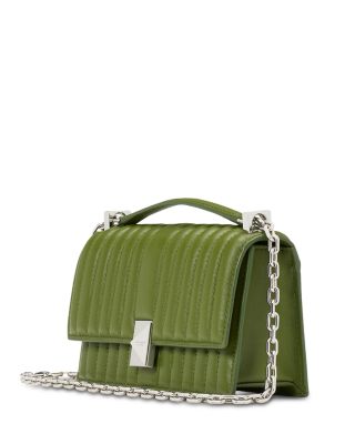 Deco Quilted Leather Mini Flap Chain Crossbody