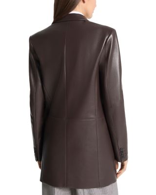 Leather Boyfriend Blazer