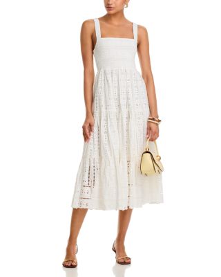 Taormina Eyelet Midi Dress