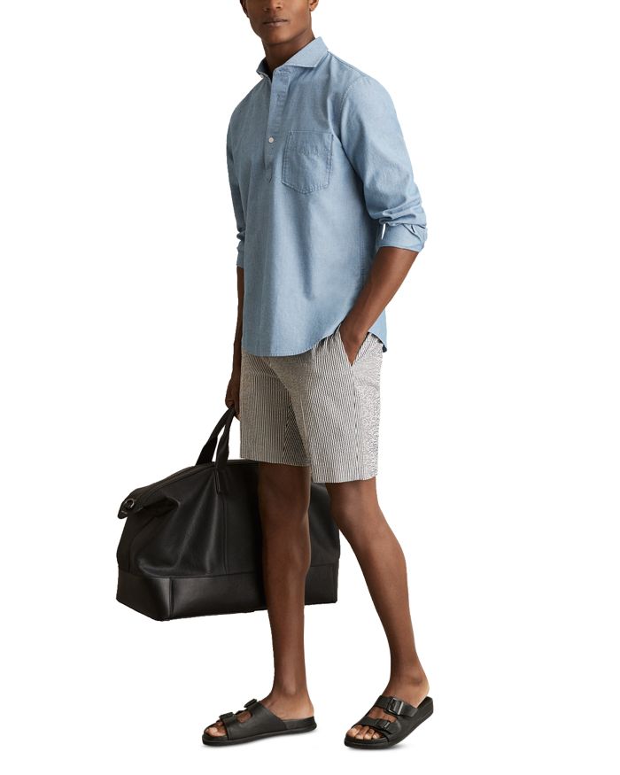 Pinstripe Seersucker 9.1" Shorts