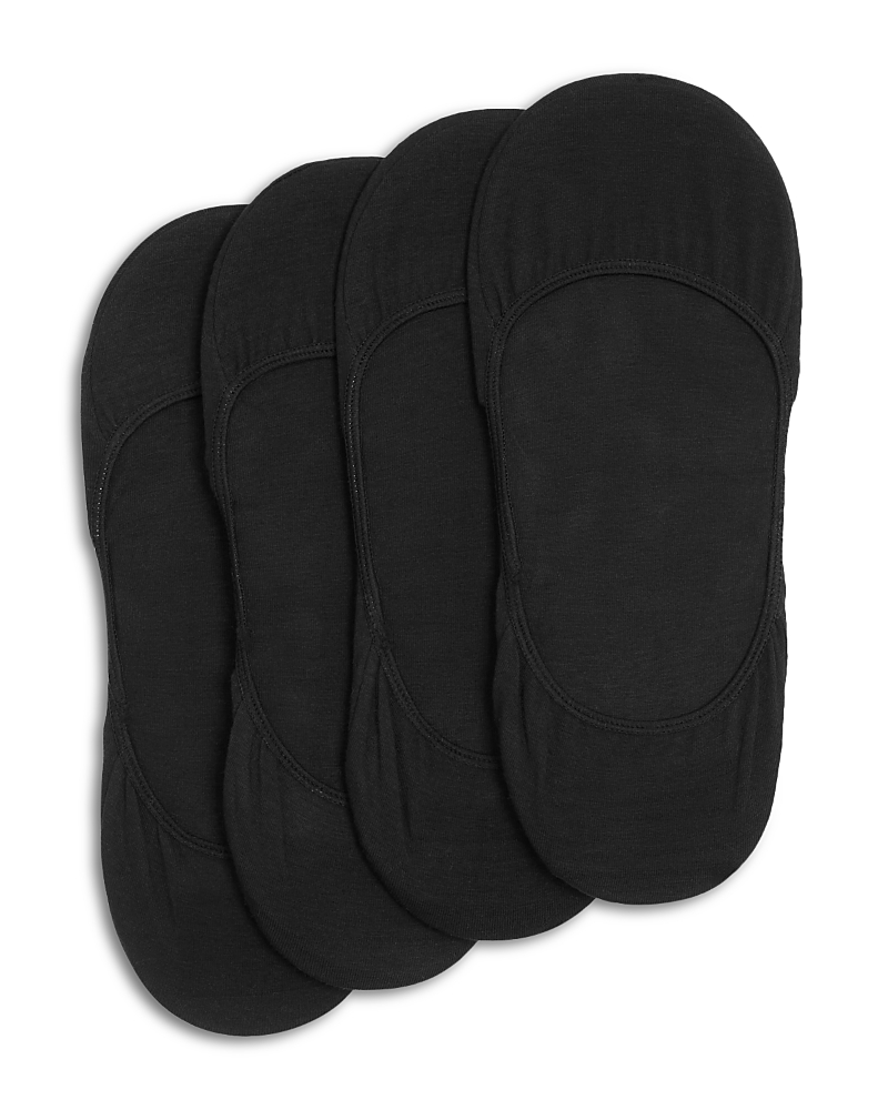 Calvin Klein Sock Liners, Pack Of 4 In Black