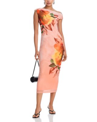 Holden Asymmetric Neck Dress