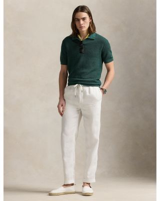 Mesh Knit Linen Short Sleeve Sweater