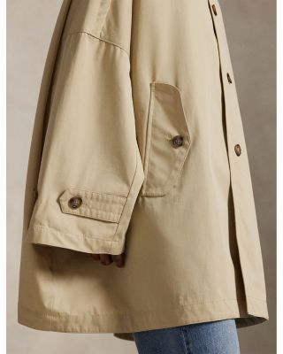 Oversize Cotton Twill Car Coat