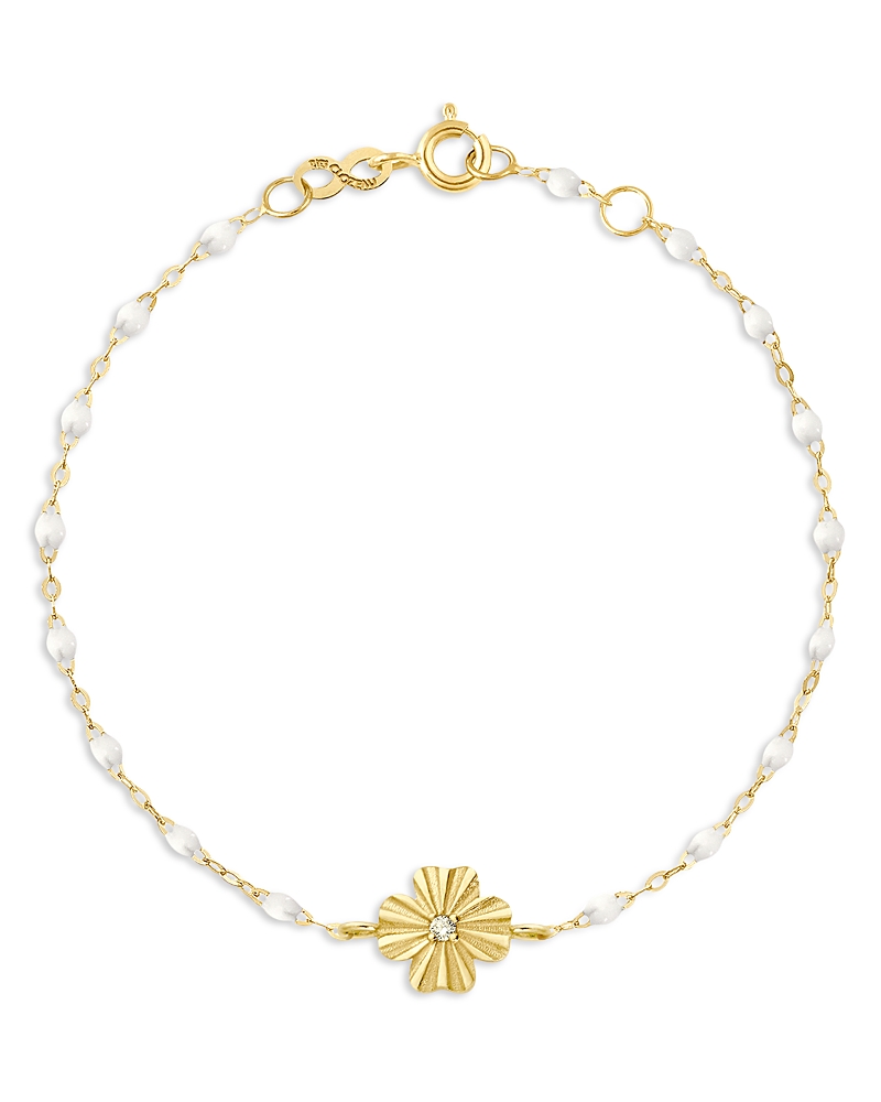 Gigi Clozeau 18k Yellow Gold Classic Gigi Clover Lumiere Bracelet