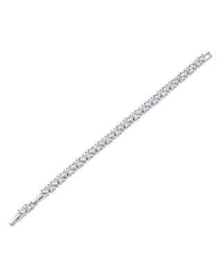 Cubic Zirconia Heart Tennis Bracelet