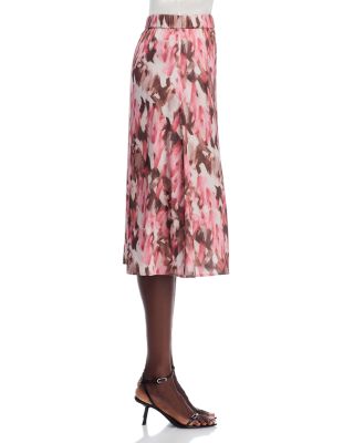 Printed A Line Skirt