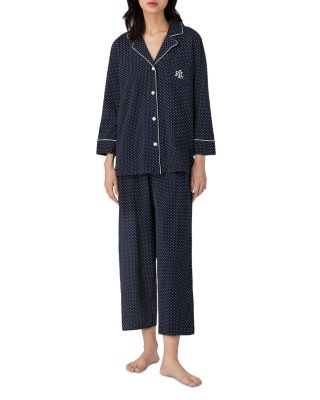 Bingham Knits Cotton Jersey Cropped PJ Set