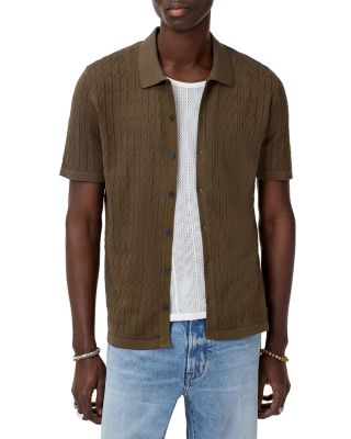 Moore Short Sleeve Regular Fit Textured Sweater