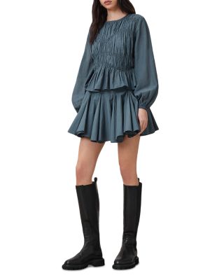 Melani Smocked Peplum Top