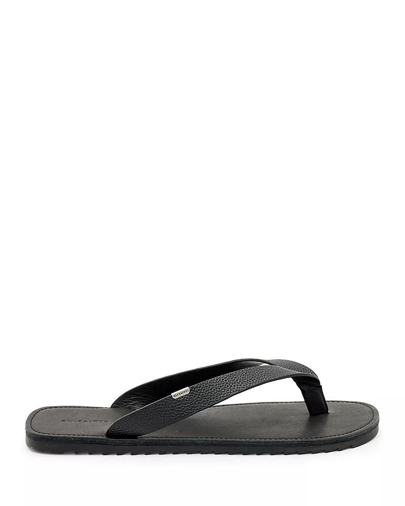Allsaints Men's Sydney Leather Flip Sandals