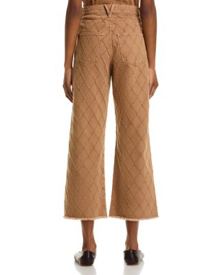 Taylor Cropped High Rise Jeans in Hazelnut Stone