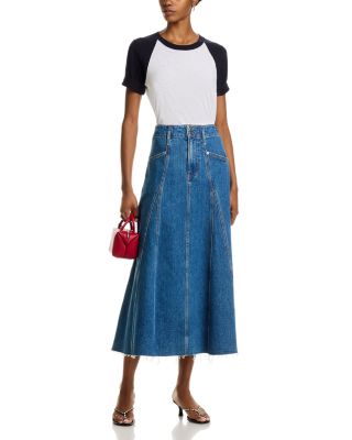 Alix Denim Circle Skirt