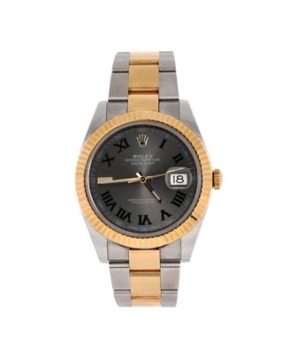 Pre-Owned Rolex - Oyster Perpetual Datejust II Wimbledon Automatic Watch in Stainless Steel and Gold 41mm
