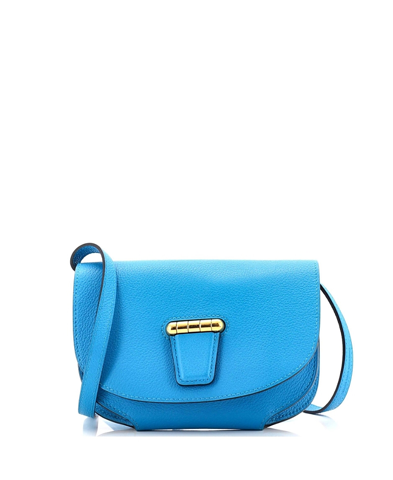 Pre-owned Pre-owned Hermes Hermes Mini Convoyeur Crossbody Bag Evercolor In Blue