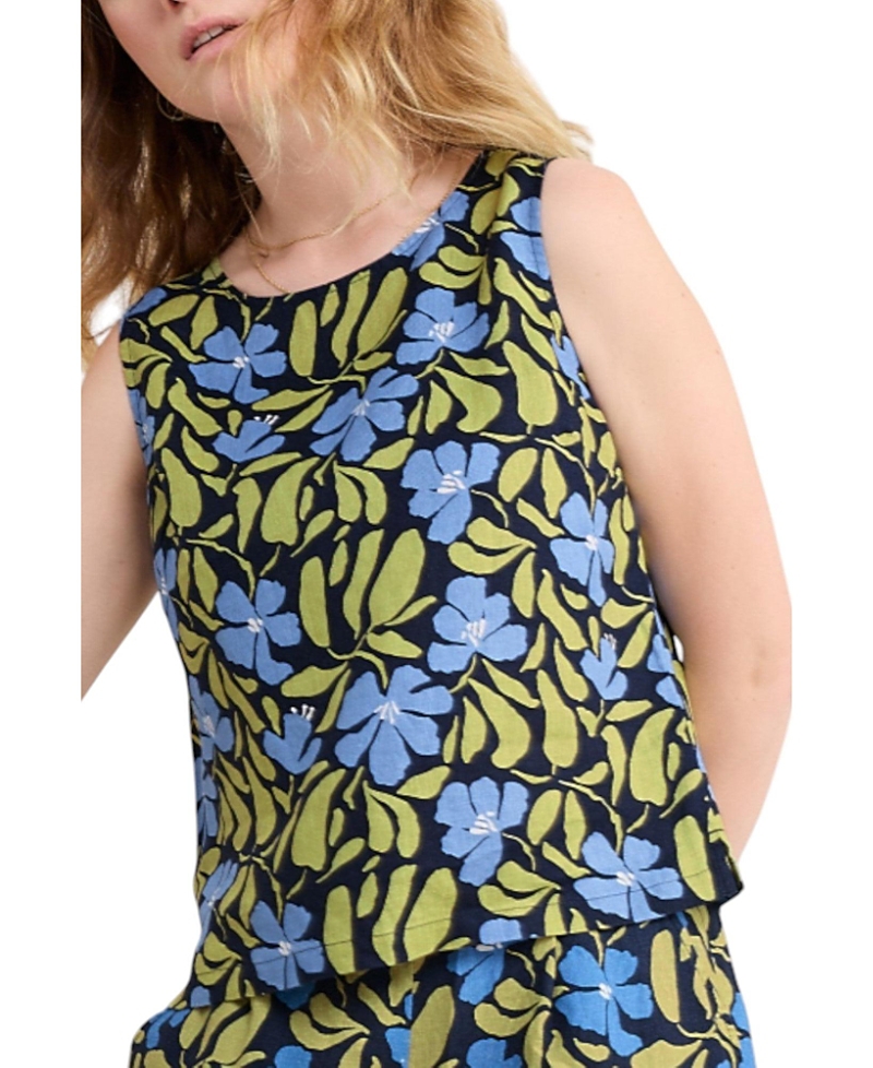 Seasalt Cornwall Colour Study Boxy Linen Tank