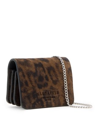 Honore Leopard Print Suede Crossbody