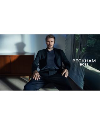 x David Beckham Taut 73 Linen Crewneck Tee