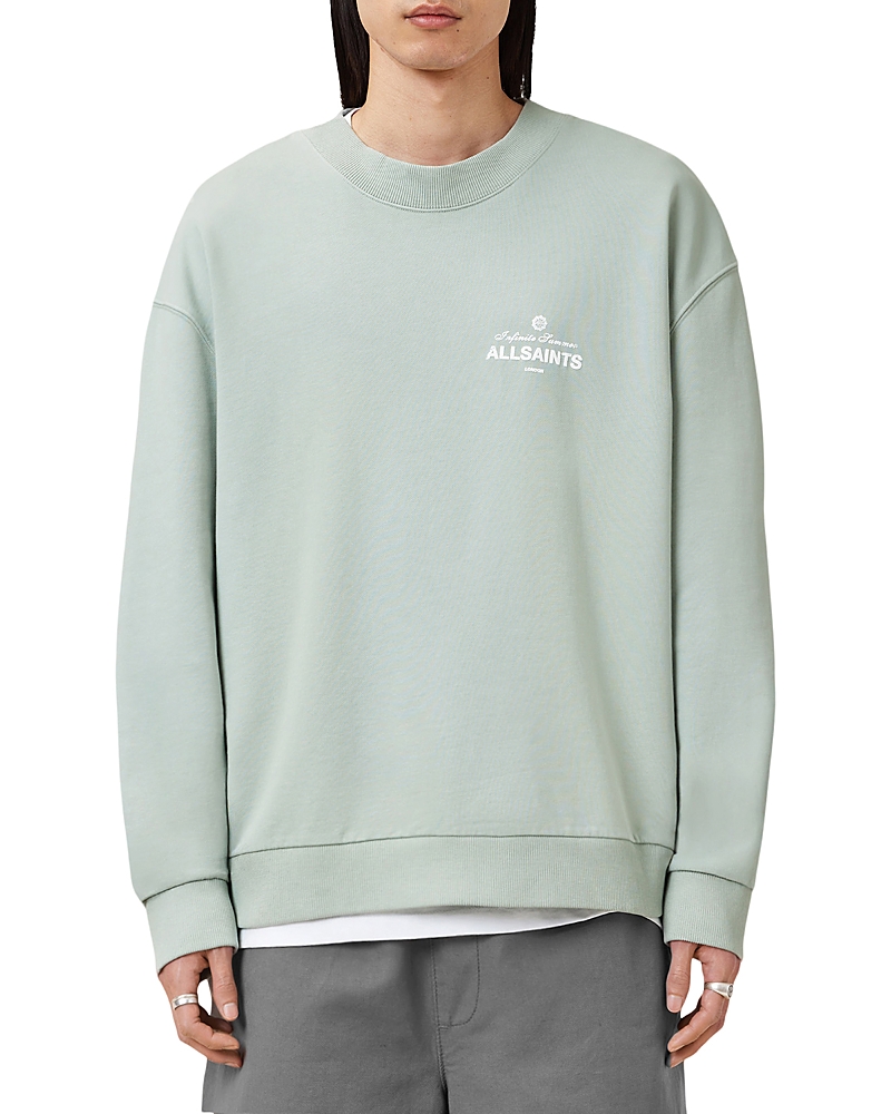 Allsaints Soleil Crew Oversized Cropped Sweatshirt