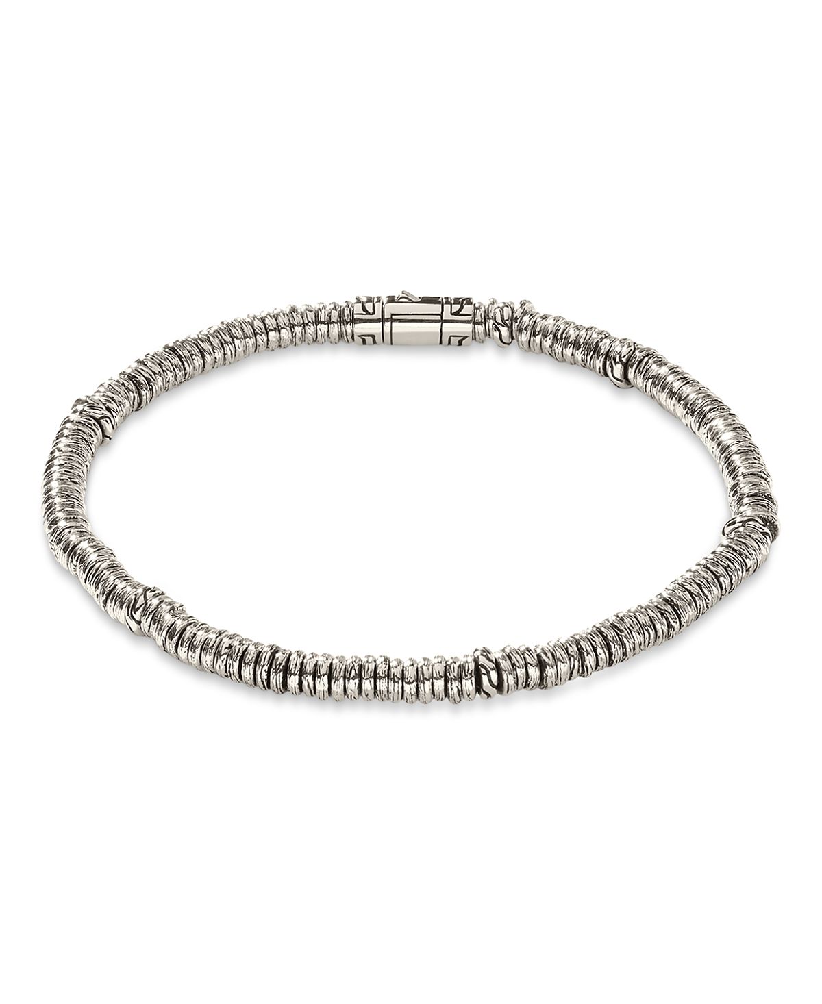 John Hardy Men's Sterling Silver Classic Chain Lapis Lazuli Bead Heishi Bracelet