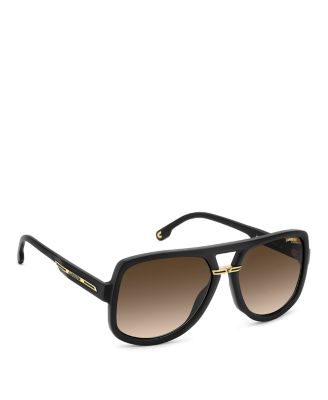 Victory Square Double Bridge Sunglasses, 59mm