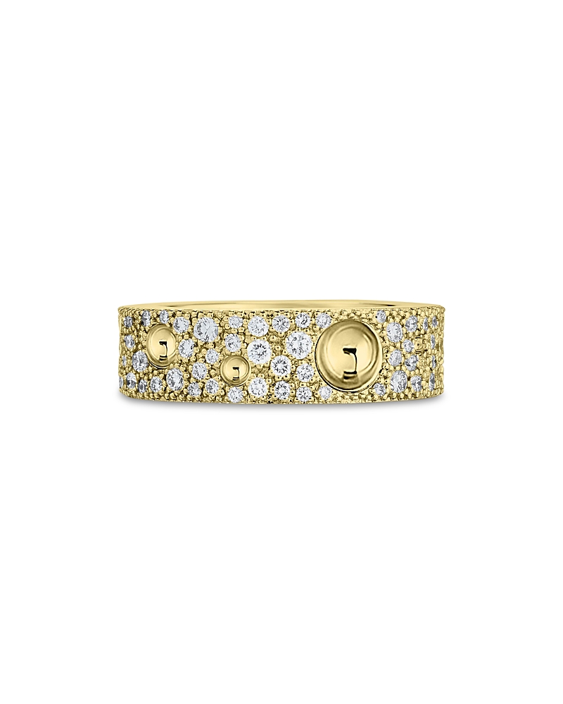 Roberto Coin 18K Yellow Gold Pois Moi Diamond Luna Ring