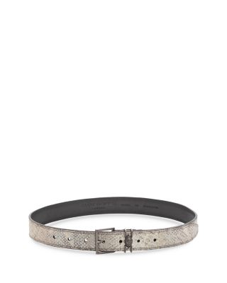 KURT GEIGER LONDON - Women's Snake Embossed Leather Belt