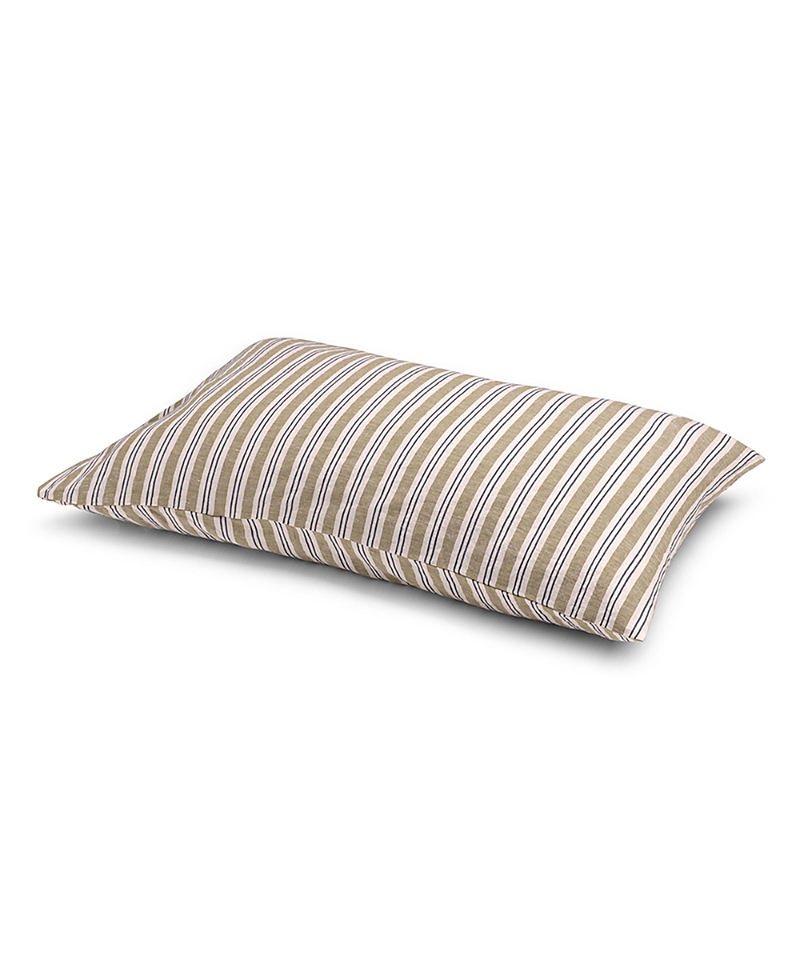 Piglet In Bed Sommerley Stripe Pillowcase Pair Linen Blend, King In Multi