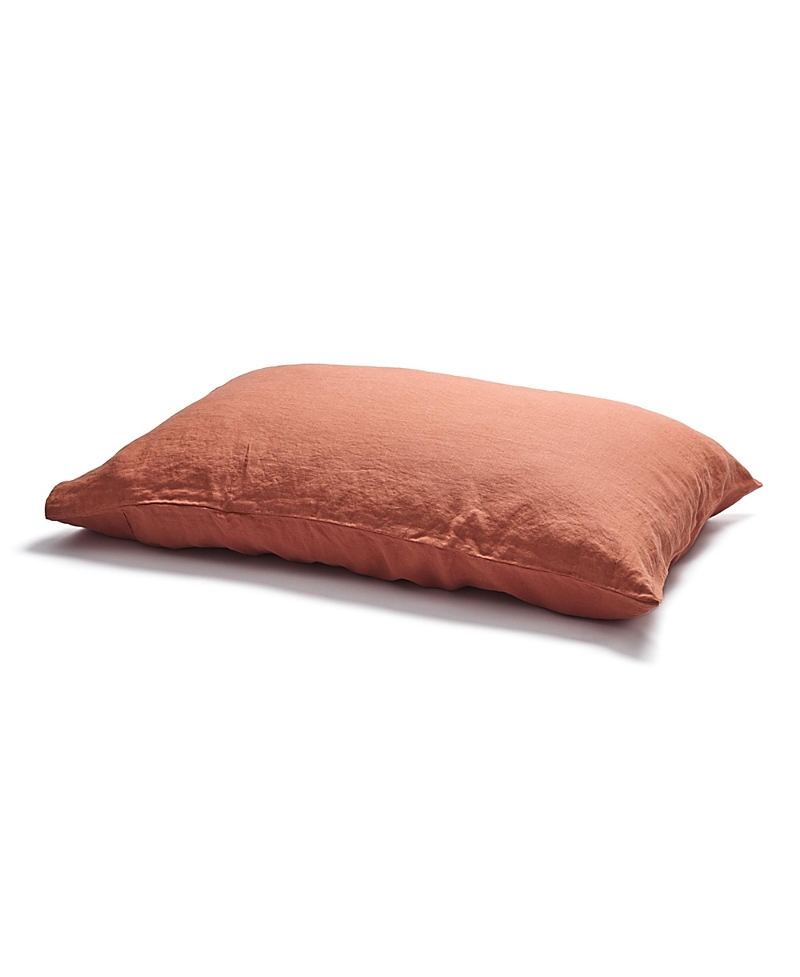 Piglet In Bed Plain Linen Pillowcase Pair, Standard