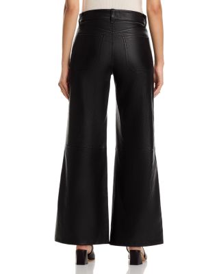 Le Slim Palazzo Modernist Pocket Leather Pants