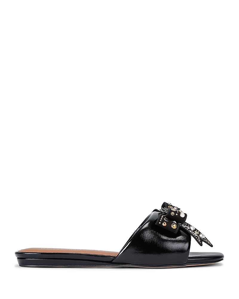 KURT GEIGER WOMEN'S KENSINGTON BOW SLIDE SANDALS