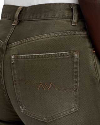 Dena High Rise Bootcut Jeans in Vintage Dark Olive