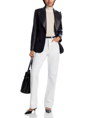 The Vertical High Rise Straight Jeans in White