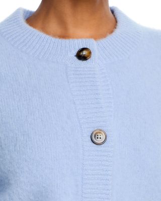 Cropped Wide Sleeve Crewneck Cardigan - Exclusive