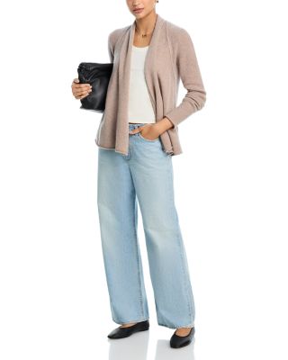 100% Cashmere Drape Front Cardigan - Exclusive