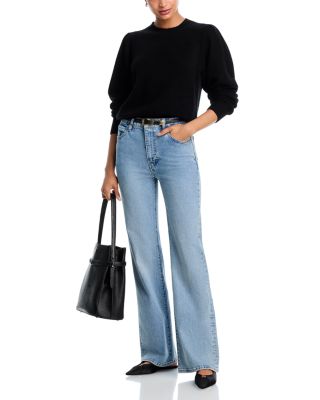 100% Cashmere Puff Sleeve Sweater - Exclusive