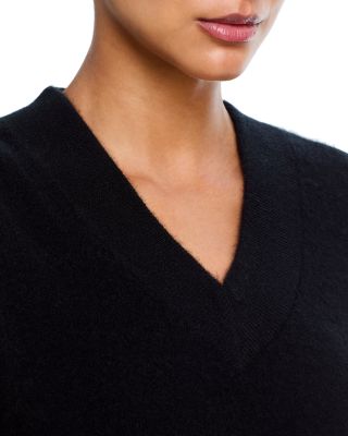 AQUA 100% Cashmere Super Brushed V Neck Sweater Vest - Exclusive