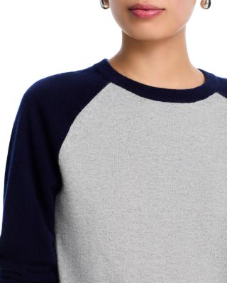 100% Cashmere Raglan Crewneck Sweater - Exclusive