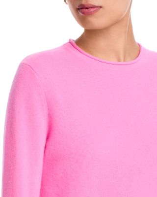 100% Cashmere Rolled Edge Sweater - Exclusive
