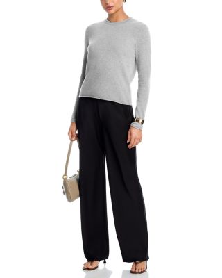 100% Cashmere Rolled Edge Sweater - Exclusive