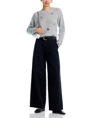 100% Cashmere Icons Crewneck Sweater - Exclusive