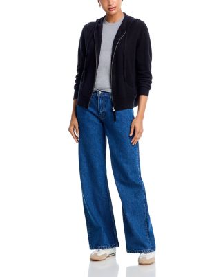 100% Cashmere Full Zip Hoodie - Exclusive