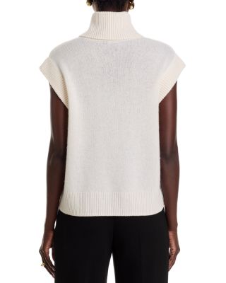 100% Cashmere Turtleneck Sweater Vest - Exclusive