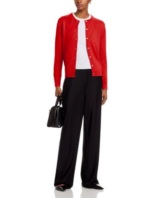 100% Cashmere Crewneck Cardigan Sweater - Exclusive