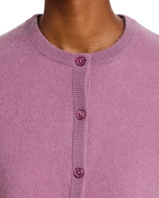 100% Cashmere Crewneck Cardigan Sweater - Exclusive
