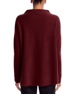 Mock Neck Brushed 100% Cashmere Sweater - Exclusive
