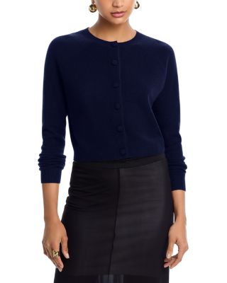 100% Cashmere Crewneck Cardigan - Exclusive