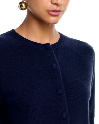 100% Cashmere Crewneck Cardigan - Exclusive